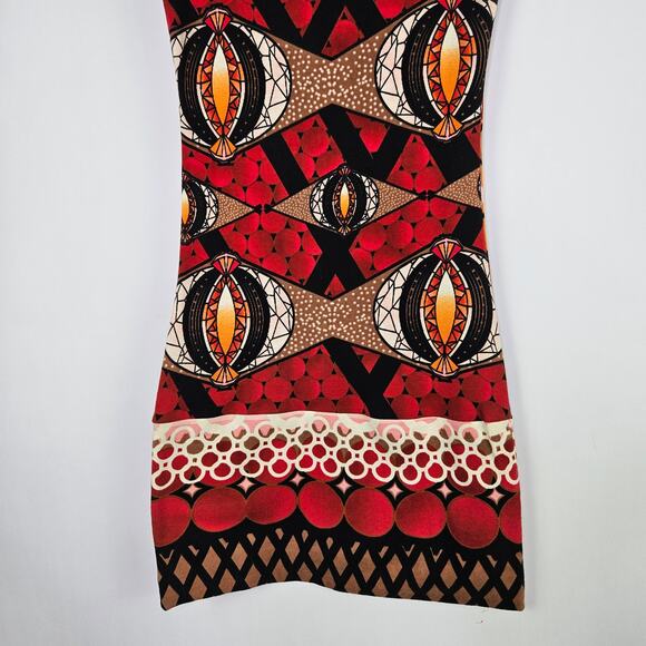 SMASH Sleeveless Cotton Dress Size Small Graphic Art Print Retro Mod Style Artsy - Picture 7 of 11